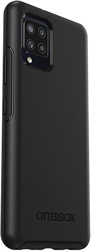 Miniatura 4 de OtterBox Funda para Galaxy A42 5G Symmetry Series, color negro, ultra suave, compatible con carga inalámbrica, bordes elevados que protegen la