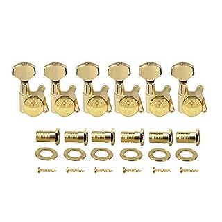VUBLY Lot de 6 accordeurs de verrouillage pour guitare électrique Têtes de machine de verrouillage Chevilles d’accordage… - Les Beatles, Paul McCartney, John Lennon, RIngo Starr, George Harrison VUBLY Lot de 6 accordeurs de verrouillage pour guitare électrique Têtes de machine de verrouillage Chevilles d'accordage… – Image 6