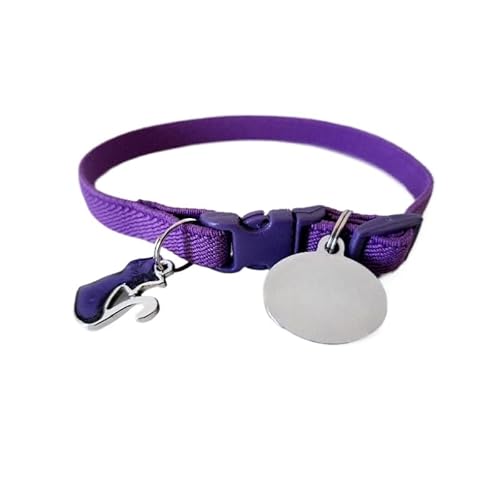 Coleira anti enforcamento para gato com plaquinha de identificação personalizada (Vermelho c/estampa