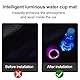 Ruiqas Universal LED-Lichtmatte, Auto-Becherhalter, 7-Farben, Acryl-Kunststoff, Mehrfarbig