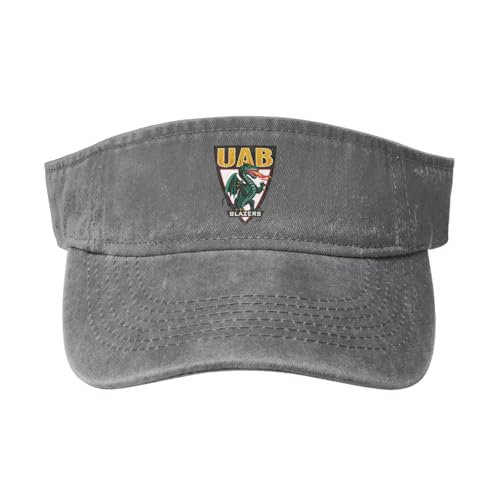 UAB Blazers Washed Cowboy Empty Top Baseball Sun Cap Gray
