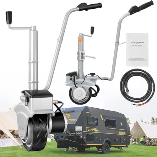 Elektrischer Anhängerbeweger mit Hochleistungsmotor, verstellbarer Klemme und robustem Reifen für effizienten Transport