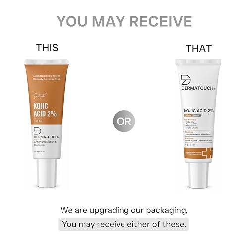 Image of DERMATOUCH Kojic Acid 2% Cream | For Pigmentation & Dark Spot Reduction | Suitable For All Skin Types | 30g (Pack of 2)