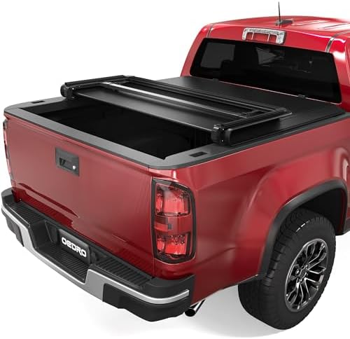 oEdRo Soft Tri-Fold Tonneau Cover for 2015-2026 Chevy Colorado/Ca...