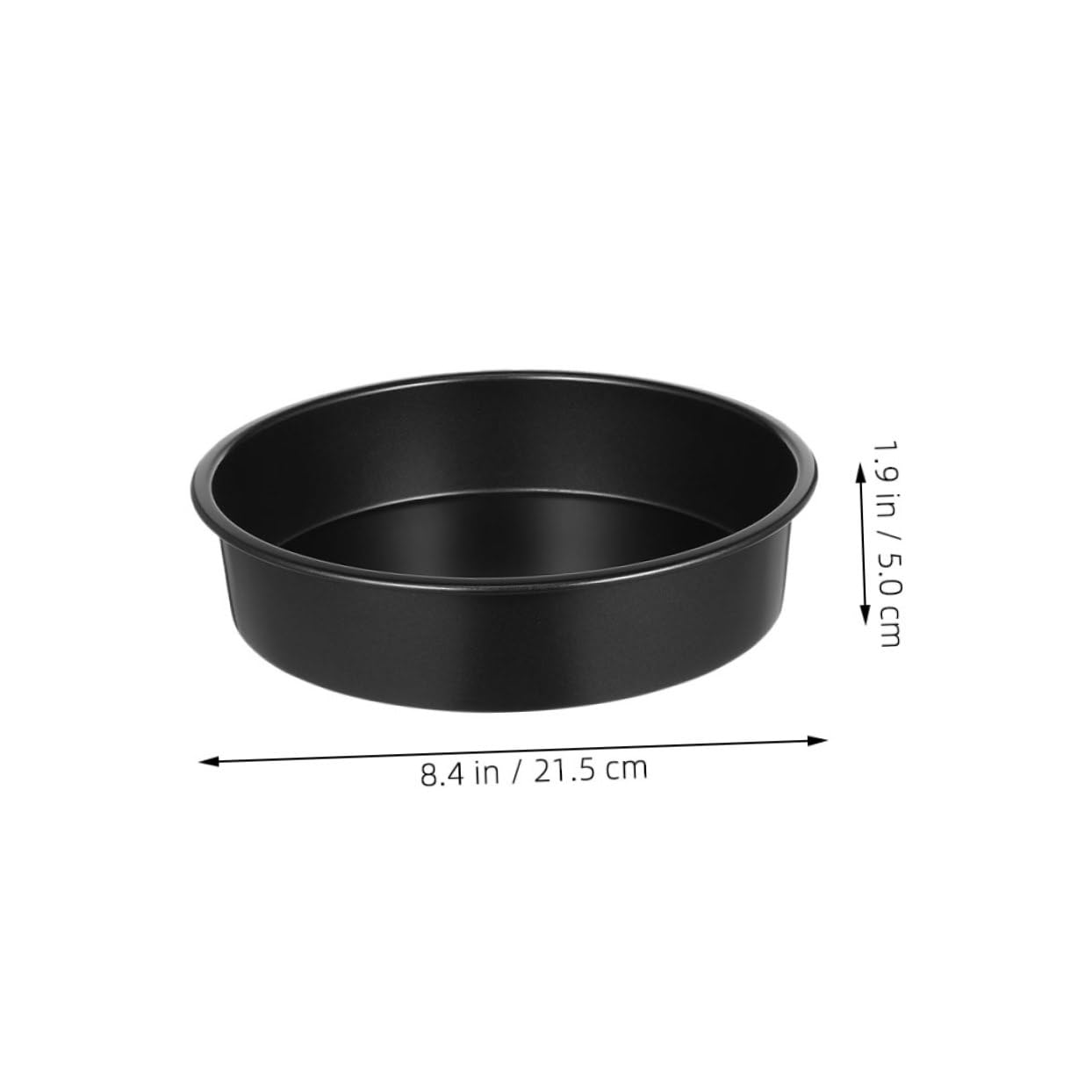 Moules à Gâteau Ronds en Acier au Carbone Noir Lot de 3 Antiadhésifs Bords Arrondis Sécurisés pour Pâtisserie et Desserts Maison au Four