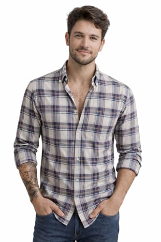 Image of Linen Checked Shirt