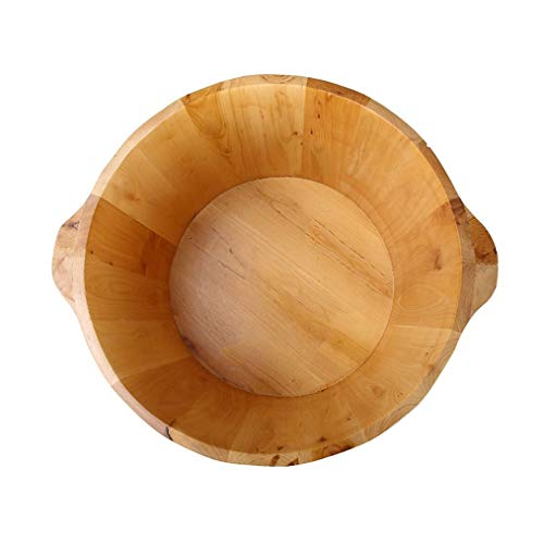 Cubeta de pies de madera sólida para pedicure miniatura 5