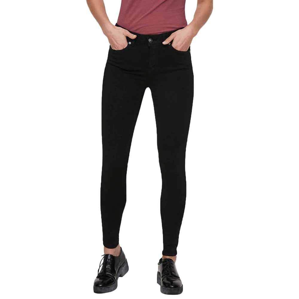 Straight Leg Vero Moda Tall Tanya Skinny Jeans In Mid Blue High Waist