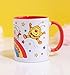 Rainbow Brite And Sprites Red Handle Mug