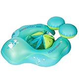 Schwimmring Baby,Anti-Umkippen Aufblasbare Baby Schwimmreifen Schwimmhilfe Swimtrainer Schwimmtrainer Kinder Kleinkind Schwimmsitz Float… (L, Blau)