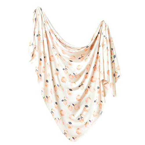 Image of Copper Pearl Large Premium Knit Baby Swaddle Receiving Blanket Caroline
