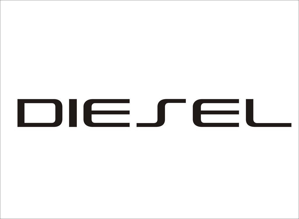 ISEE 360 Vinyl Diesel Decals/Sticker for Car Fuel Lid (Black)