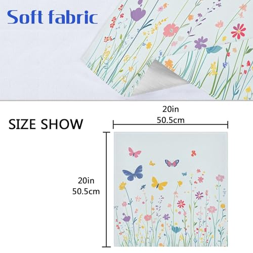 Servilletas de Tela Burbuja Colorful Spring Flowers x6 miniatura 3