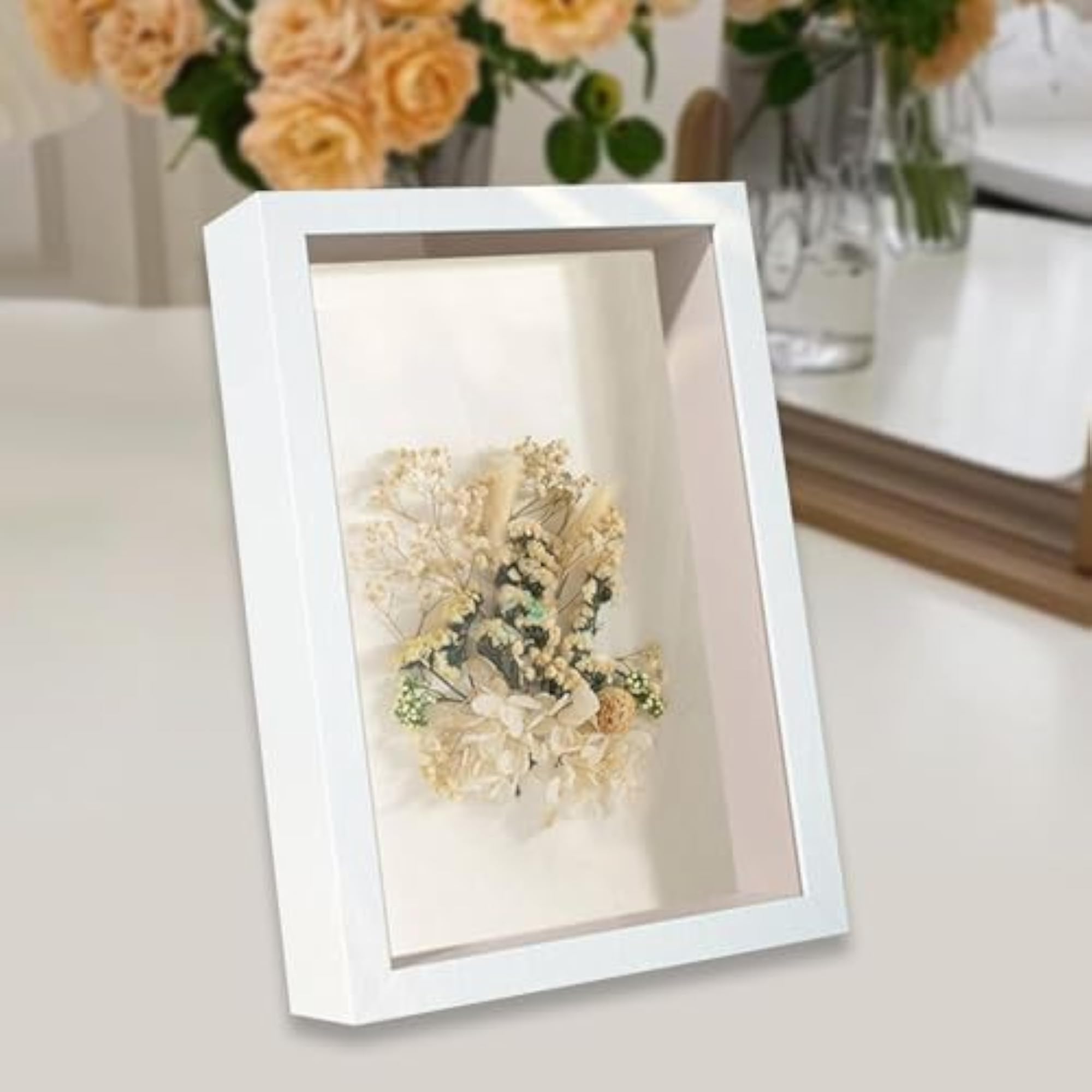 Table Decoration Shadow Box Frame for Dried Flowers