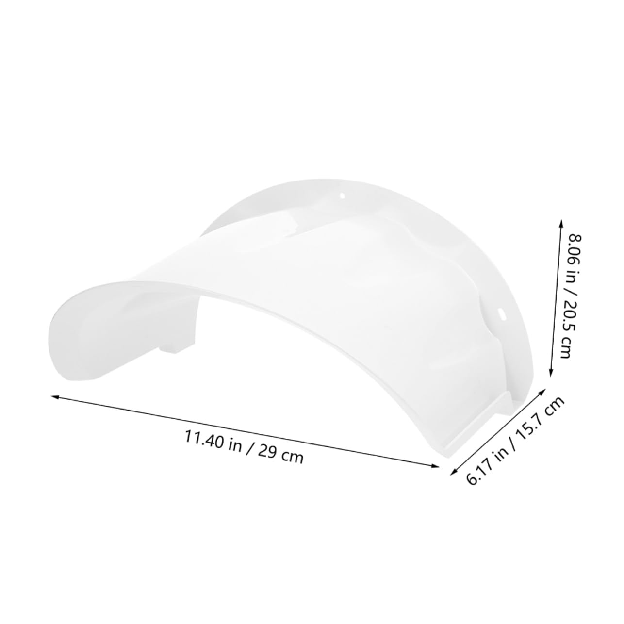 Protector de Lluvia para Cámara Exterior de Plástico Blanco, Funda Resistente y Fácil de Instalar, Paquete de 2 Unidades para Protección Segura en Exteriores