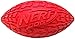 Nerf Dog Tire Football Dog Toy with Interactive Squeaker, Lightweight, Durable and Water Resistant, 4 Inches for Small and Medium Breeds, Single Unit in Assorted colors of Green and Red