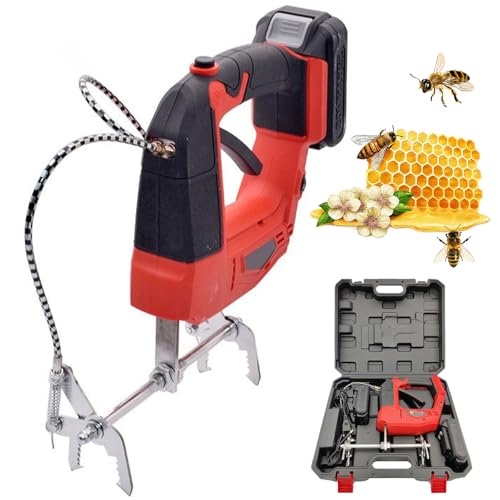 Máquina eléctrica agitadora de abejas, herramienta de agitación inalámbrica portátil con 4 velocidades ajustables, 150 W, incluye baterías y cargador para apicultura