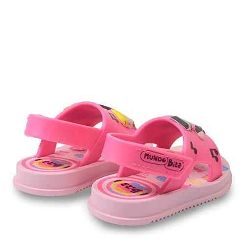 Chinelo Grendene Mundo Bita Descobertas Baby Meninas S: Rosa/G: Rosa 21