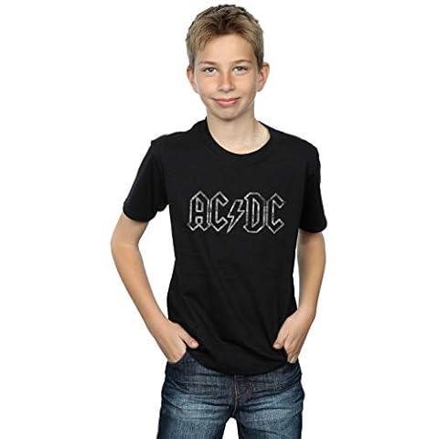 AC/DC Boys Jagged Logo T-Shirt Black 12-13 Years Cover