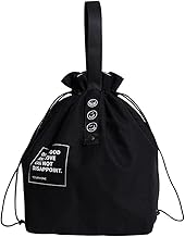 Lunch Box Tote Bag,1PC Lunch Bag, Reusable Lunch Boxes Bag,Canvas Lunch Tote Bag Storage Pouch Bag,Waterproof Lunch Box Tote Bag for Adults Kids Work School, Travel and Picnic,Black