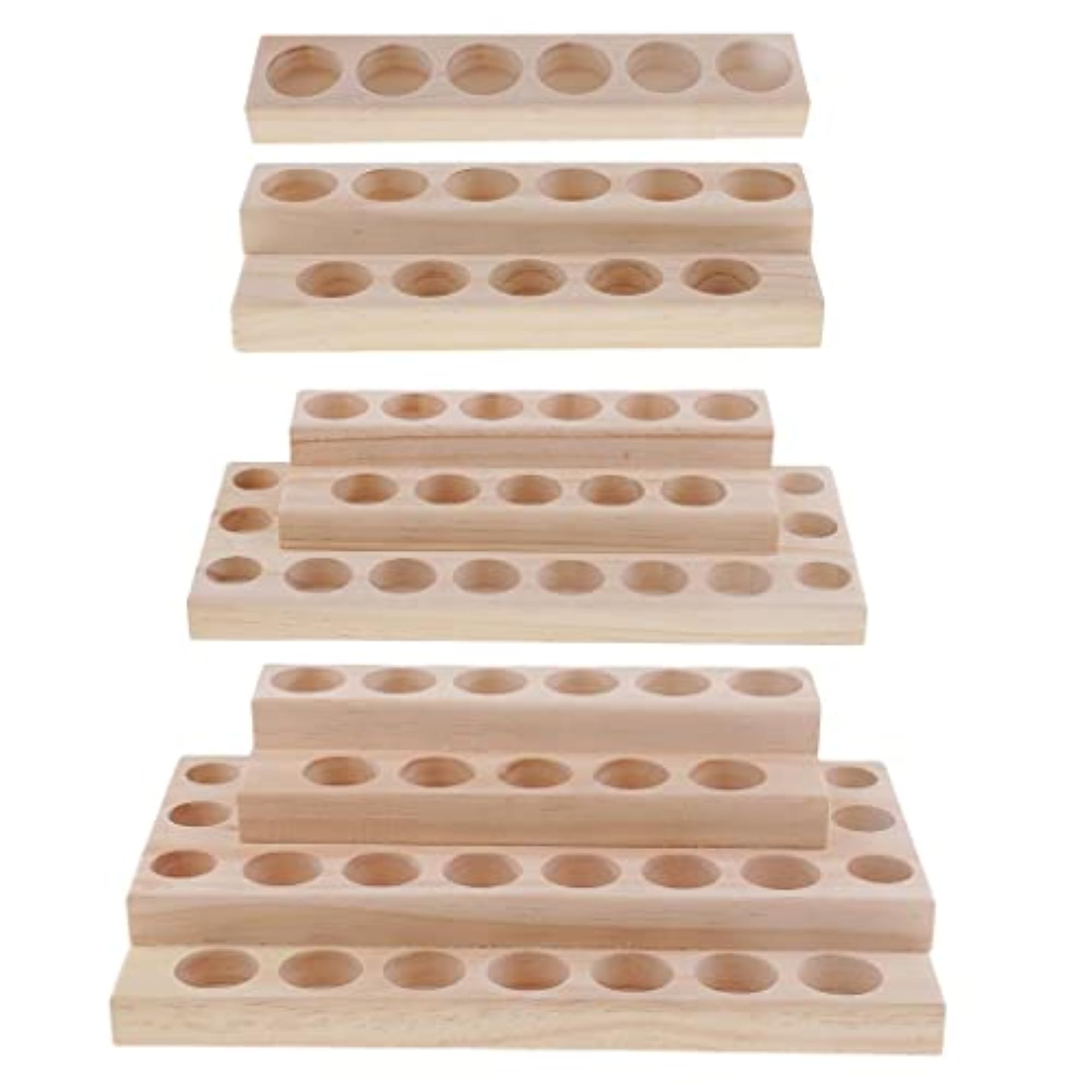 Wooden Essential Oil Display Stand Rack Organizer