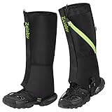 zelaby Outdoor Gamaschen, 600D Oxford-Tuch wasserdichte Gamaschen, Einstellbare Gamaschen Herren Damen, Wandern Jagen Klettern Skifahren Laufen