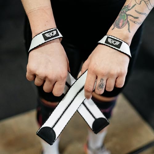 Image of WARM BODY COLD MIND V1 Lifting Wrist Straps for Olympic Weightlifting - Rated at 660 lb - Hand Wraps for Powerlifting, Weight Lifting, Bodybuilding Functional /Cross Training, Deadlift Gym Bar, Cotton