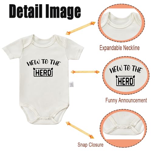 New to The Herd Bodysuit, Gender Neutral Baby Clothes, Baby Boy Outfits, Toddler Sleeves Jumpsuits 0-24 Month2