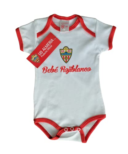 U.D. Almeria , Body Bebe Rojiblanco Unisex, Talla 12.