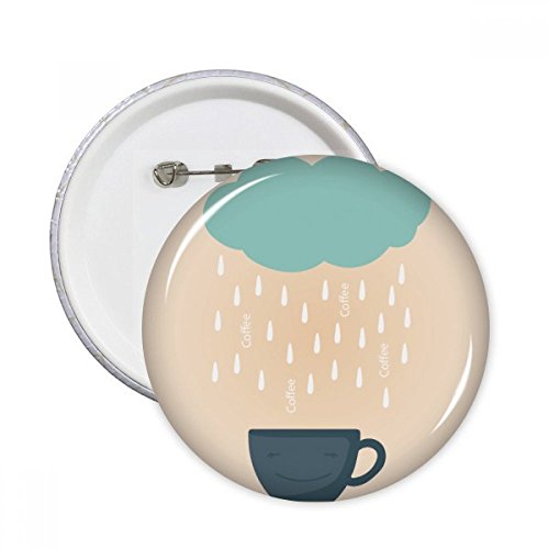 Badge rond Nuage de pluie sourire DIYthinker pour customiser vos vêtements taille L