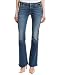7 For All Mankind Women's "A" Pocket Jean with Distress in Authentic Medium Blue