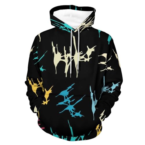 Sweats à capuche UMENG imprimé abstrait graphique original et manches longues confort