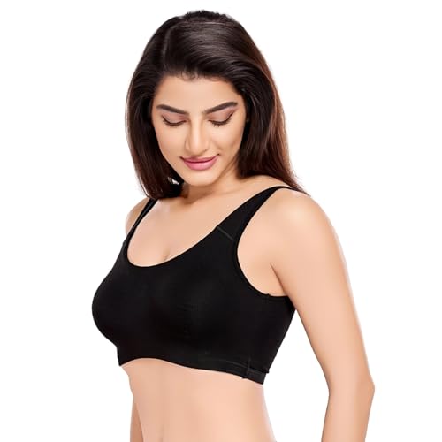 Image of juliet Non Padded Full Coverage Sports Bra for Women | Slip on Bra | Low Impact High Coverage Wireless Support Sports Bra JS 90