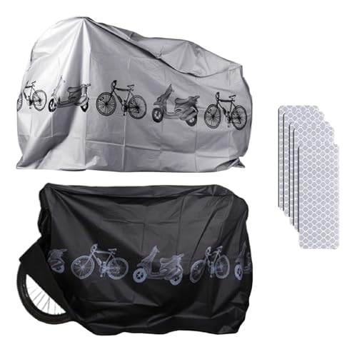 Funda Impermeable Antipolvo para Moto Pequeña,Funda Protectora para Bicicleta,Funda para Bicicleta Exterior,2PC Cubierta...