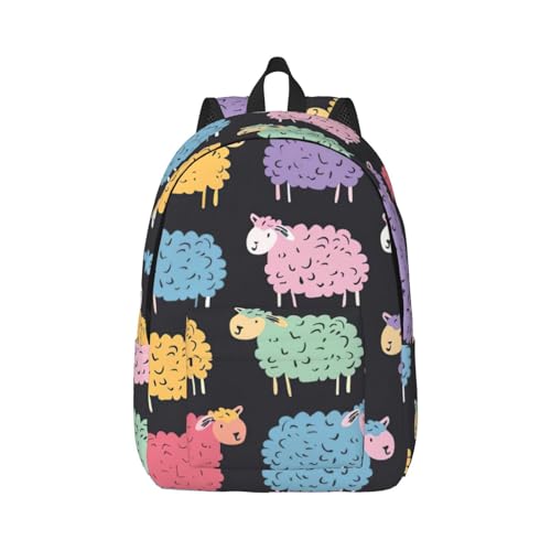 Sac à dos d'infirmière ergonomique et grand format avec motif mouton mignon