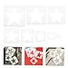 NUOBESTY 16pcs Star Stencil Reusable Templates for Painting and Walls Versatile Crafting Tools for Projects and Home Decor