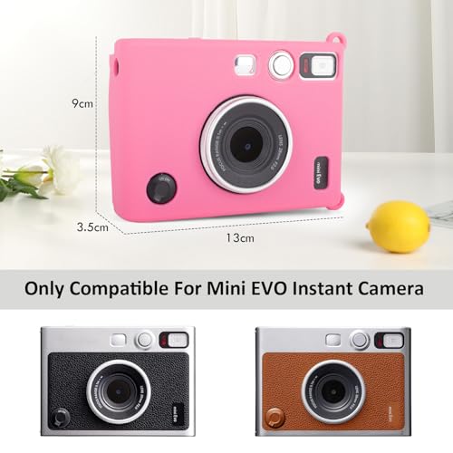 Funda de silicona para cámara Fuji Mini EVO, color rojo miniatura 2