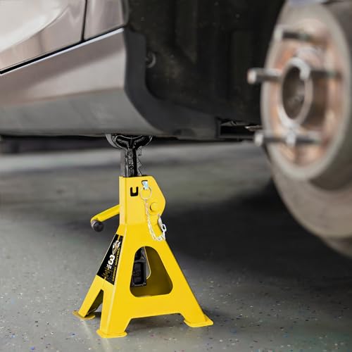 YELLOW JACKET 3 Ton Low Profile Hydraulic Floor Jack with 3 Ton Double Locking Jack Stands - Thumbnail 6