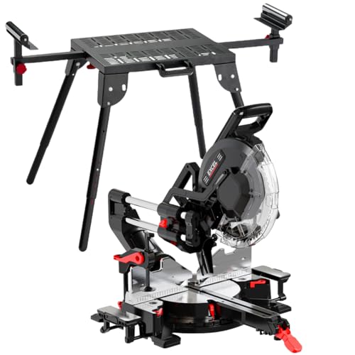 Excel 305mm Sliding Mitre Saw 2000W, 240V with LED Light & Universal Stand – Precise Crosscuts, Mitres & Bevels in Woodworking & DIY Projects