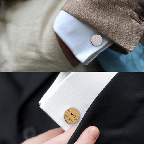 Mancuernillas Personalizadas para Hombre con Caja de Madera miniatura 6