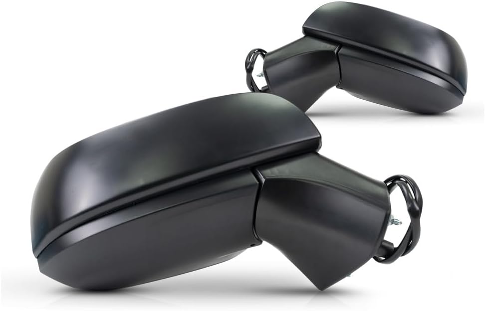 For Toyota RAV4 2019 2020 2021 Door Mirror Driver And Passenger Side | Pair | Power Glass | Textured | Replacement For TO1320383, TO1321383 | 191275665947, 879400R261, 191275665961, 879100R260