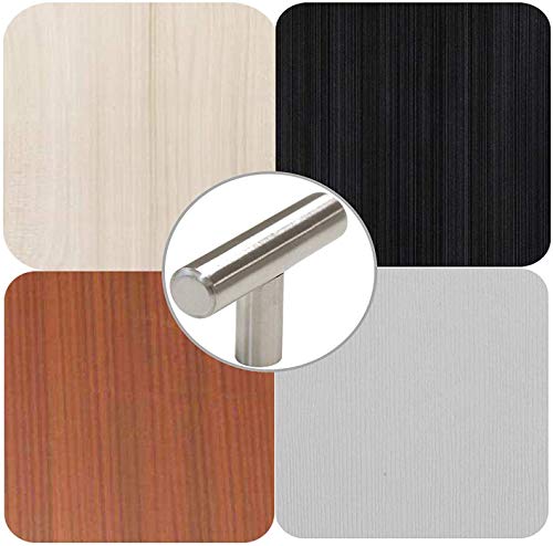 Homdiy Cabinet Knobs Brushed Nickel Drawer Knobs - Hd201Sn 50Pack Metal Cabinet Door Knobs Single Hole T Cabinet Knobs #TOP3