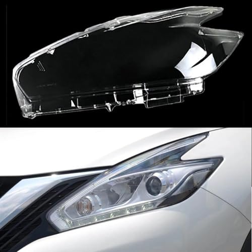 Repuesto de faro delantero de cristal izquierdo Nissan Murano elimina policarbonato amarillo
