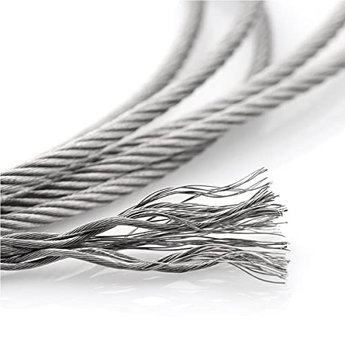 Cable de acero de 12mm resistente con núcleo trenzado de 7x19 hilos para jardín 4