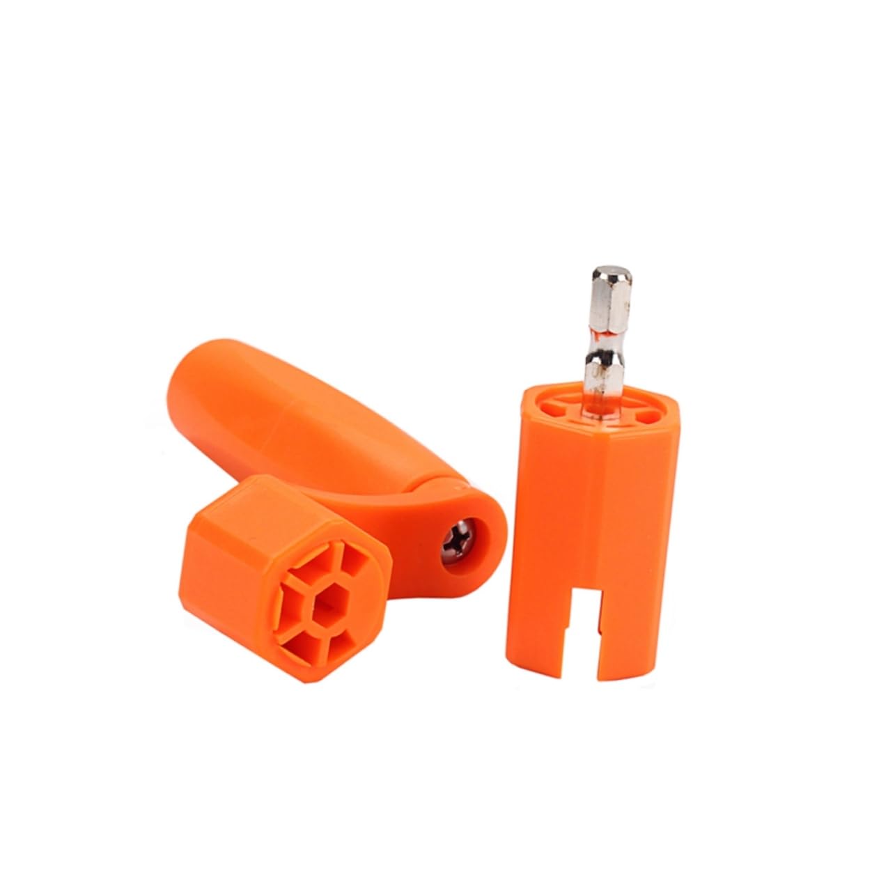 VICASKY 2pcs String Universal Guitar String Winder Tool Bridge Pin Puller and Drill Bit Adapter for Guitar Bass Banjo Dobro