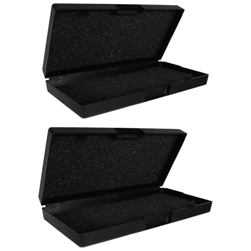 Garneck 2pcs Heavy Duty Micrometer Box for Measurement Tools Precision Tool Storage Case with Shock-Absorbing Design Efficient Organizer for Engineers and Machinists for Workshop and Field
