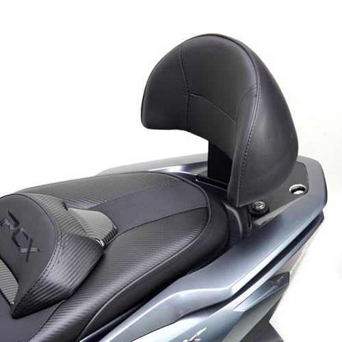 Entrotechタンデムバックレスト PCX125 PCX150 PCX160 新型2025年モデル対応 アクセサリータンデムバー付バックレストセット リアウイング助手席シートバック防水 (L)