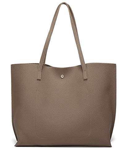 Image of Dreubea Women's Soft Faux Leather Tote Shoulder Bag from, Big Capacity Tassel Handbag
