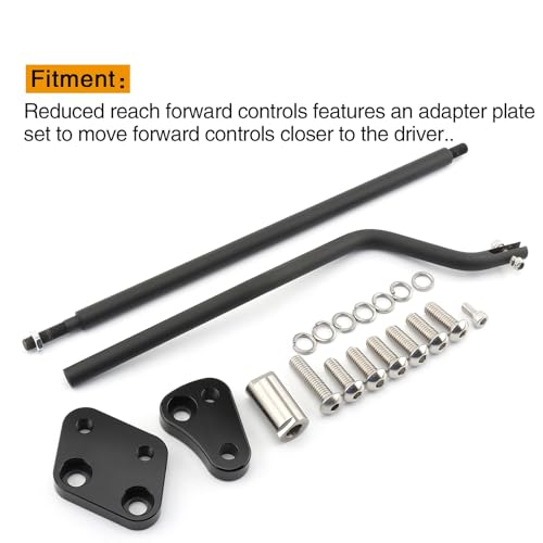 Kit adaptateur de commande de direction avant Harley Dyna Wide Glide FXDWG 2003-2017 noir - 6