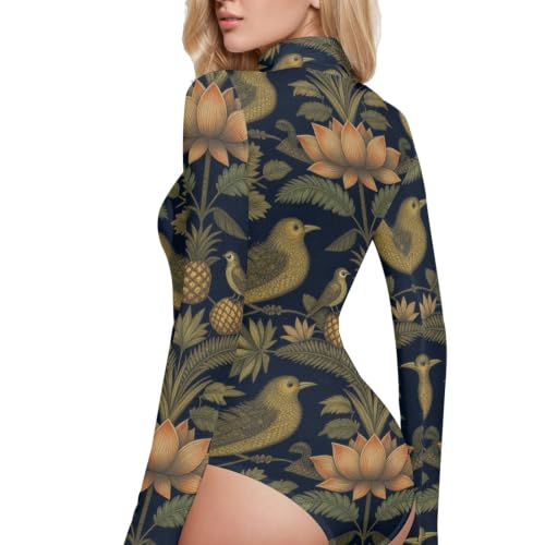 Camisetas de leotardo GuoChe con ajuste impecable y cuello alto para estilizar la silueta femenina 3